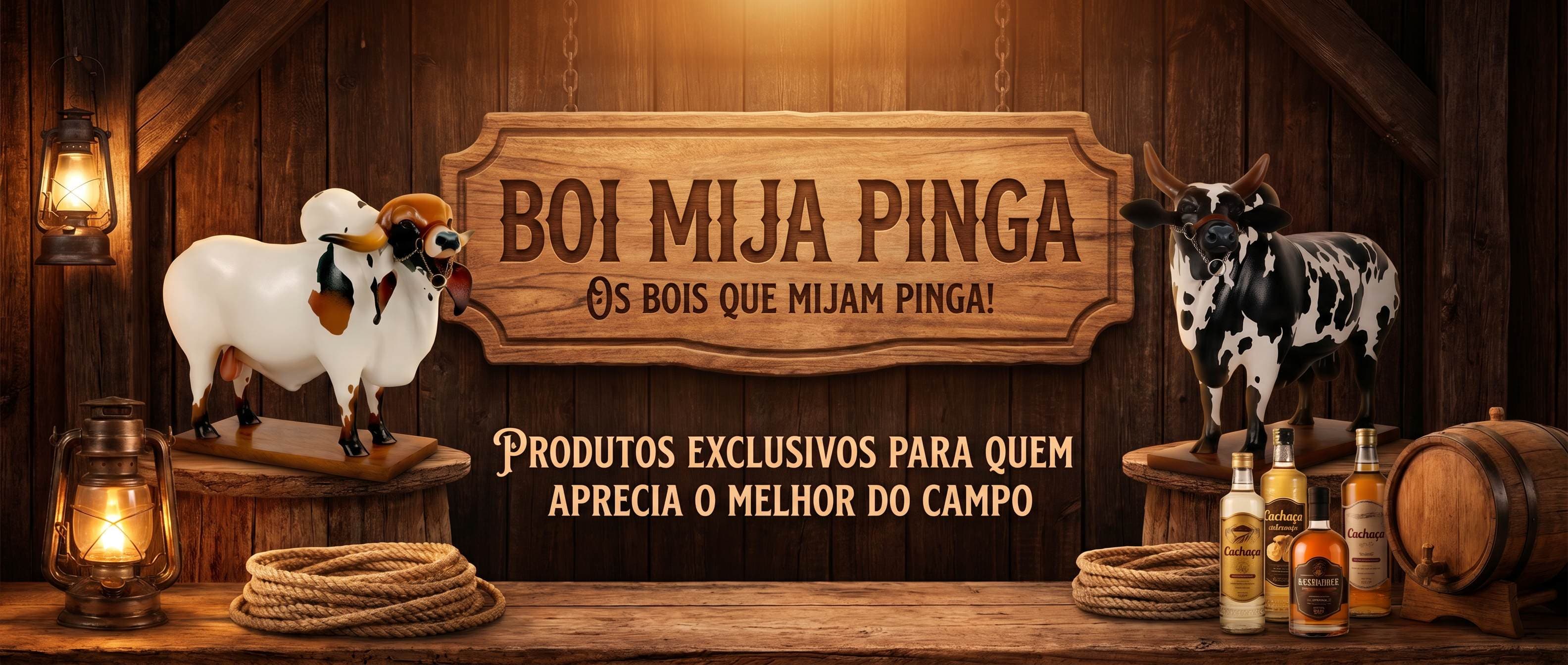 Boi Mija Pinga - Os bois que mijam pinga! Produtos exclusivos para quem aprecia o melhor do campo